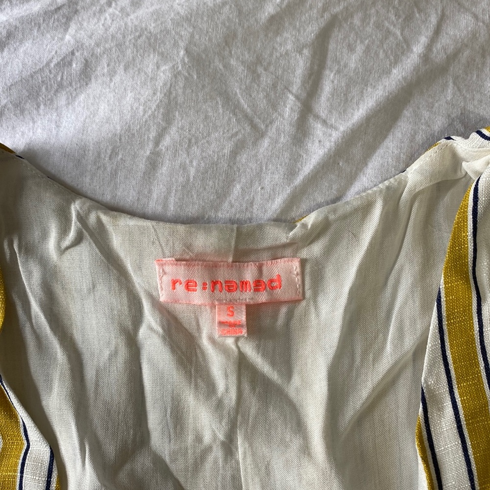 Striped button-up romper - Picture 2 of 2